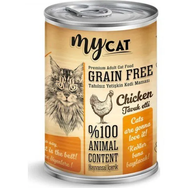 Mycat Tahılsız Yetişkin Tavuk Etli 415 gr Kedi Maması