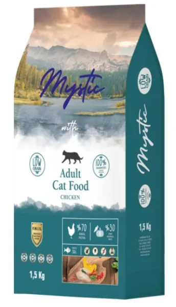 Mystic Düşük Tahıllı Tavuk Etli 1.5 kg 1500 gr Kedi Maması