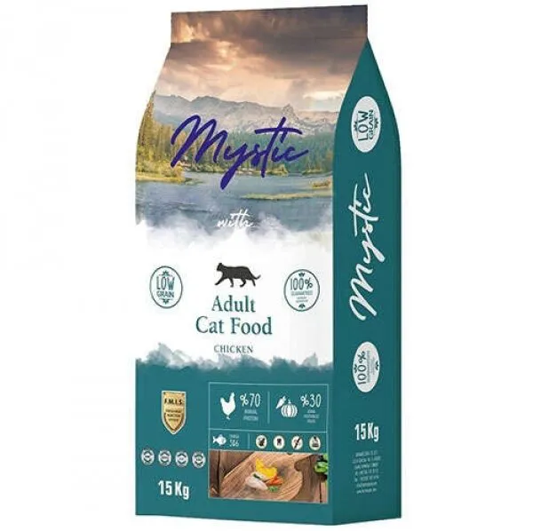 Mystic Düşük Tahıllı Tavuk Etli 15 kg 15000 gr Kedi Maması