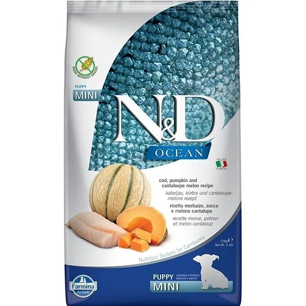 N&D Balkabağı Morina Balıklı Kavunlu Yavru 2.5 kg Kedi Maması