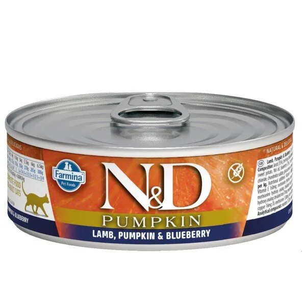 N&D Balkabaklı Kuzulu 80 gr Kedi Maması