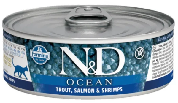 N&D Ocean Ton Balığı ve Somonlu 80 gr Kedi Maması