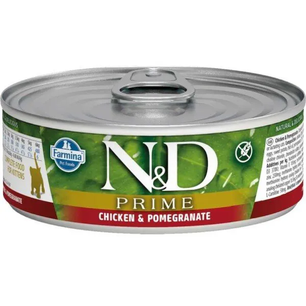 N&D Prime Tavuk ve Narlı Yavru 80 gr Kedi Maması