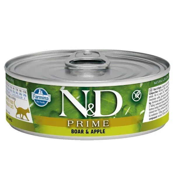 N&D Yaban Domuzlu ve Elmalı 80 gr Kedi Maması