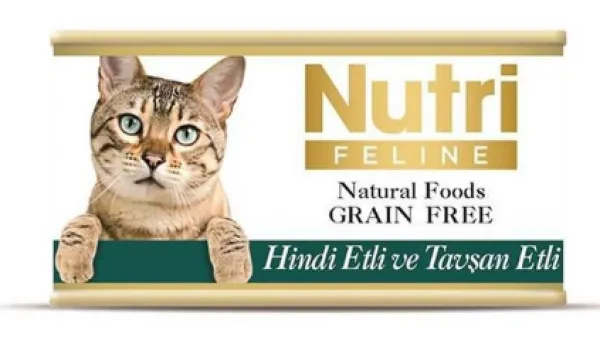 Nutri Feline Tahılsız Hindi Ve Tavşan Etli 85 gr Kedi Maması