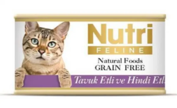 Nutri Feline Tahılsız Tavuk Etli Hindili 85 gr Kedi Maması