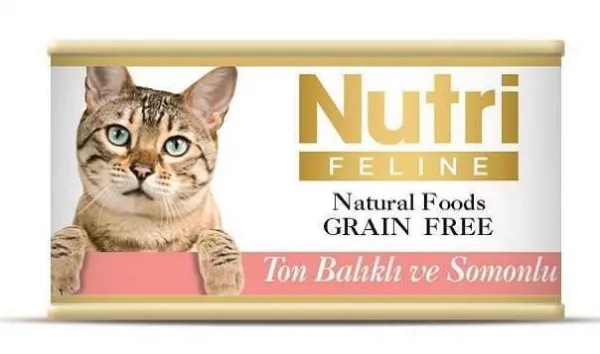 Nutri Feline Tahılsız Ton Balıklı Somonlu 85 gr Kedi Maması