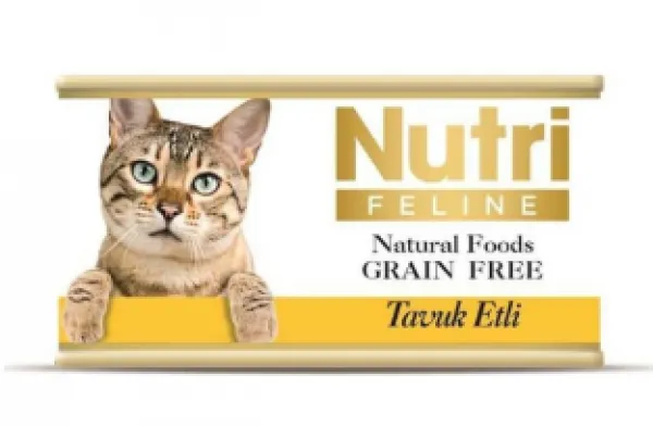 Nutri Feline Tavuk Etli Tahılsız Yetişkin 85 gr Kedi Maması