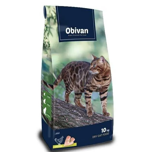 Obivan Adult Tavuklu 10 kg Kedi Maması