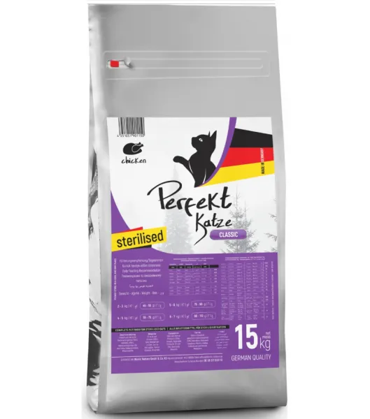 Perfekt Katze Sterilised Adult Tavuklu 15 Kg Kedi Maması