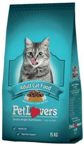 Pet Lovers Tavuklu Yetişkin 15 kg Kedi Maması