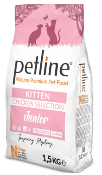 Petline Natural Premium Tavuklu Yavru 1.5 kg Kedi Maması