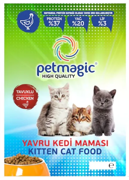 Petmagic Tavuklu Yavru 1 kg 1000 gr Kedi Maması