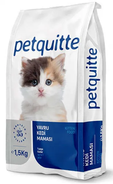 Petquitte Kuzu ve Balık Etli Yavru 1.5 kg Kedi Maması