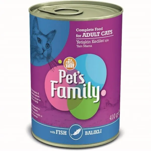 Pets Family Balıklı 410 gr Kedi Maması