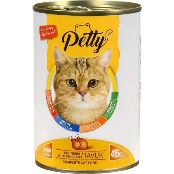 Petty Tavuk Etli 415 gr Kedi Maması