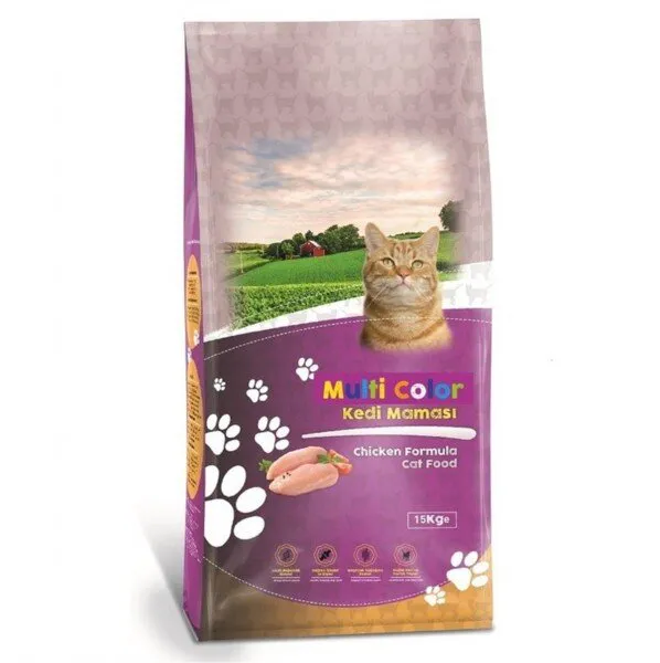 Pisy Cat Multi Color Kuru 15 kg Kedi Maması