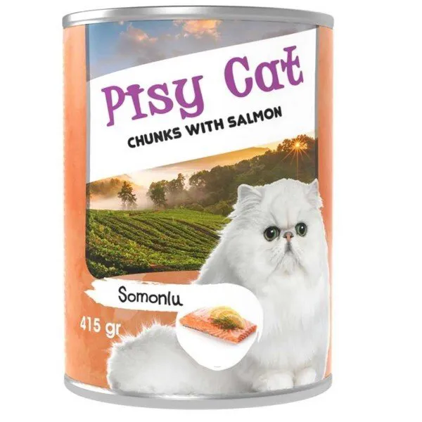 Pisy Cat Somonlu Karidesli 415 gr Kedi Maması