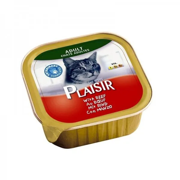 Plaisir Adult Pate Biftekli 100 gr Kedi Maması