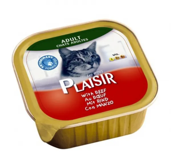 Plaisir Adult Sığır Etli 100 gr Kedi Maması