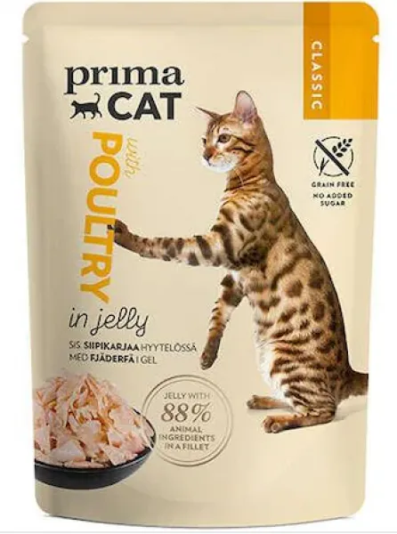 Prima Cat Kümes Hayvanlı Jelly Tahılsız 85 gr Kedi Maması