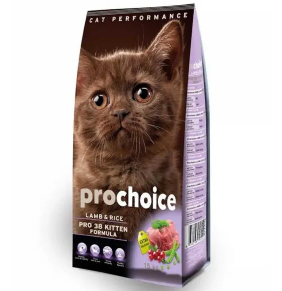 Pro Choice 38 Kitten Kuzu Etli ve Pirinçli 2 kg 2000 gr Kedi Maması