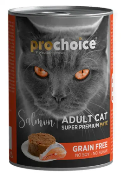 Pro Choice Somon Etli Şekersiz Tahılsız Ezme Yetişkin 400 gr Kedi Maması