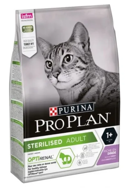 Pro Plan Sterilised Hindili ve Pirinçli 3 kg Kedi Maması