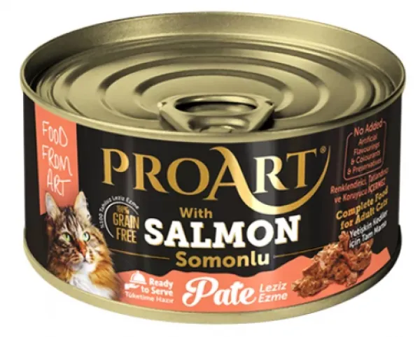 Proart Somon Balıklı Ezme Yetişkin 80 gr Kedi Maması