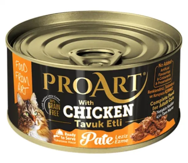 Proart Tavuk Etli Ezme Yetişkin 80 gr Kedi Maması