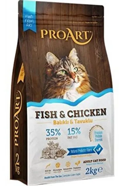 Proart Tavuk Etli ve Balıklı 2 kg Kedi Maması