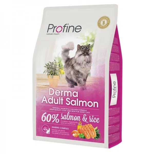 Profine Derma Doğal Somonlu Yetişkin 10 kg Kedi Maması