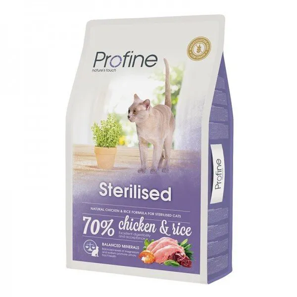 Profine Sterilised Doğal Tavuklu 10 kg Kedi Maması