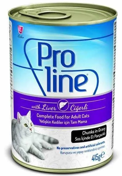 Proline Adult Soslu Ciğerli 415 gr Kedi Maması