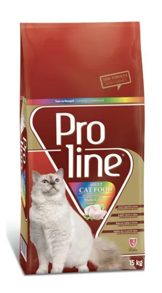 Proline Multi Colour Adult Tavuklu 15 kg Kedi Maması