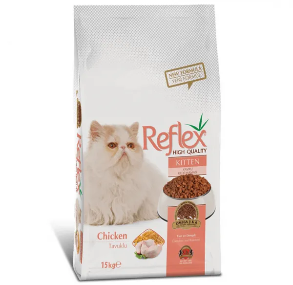 Reflex Kitten Tavuklu 15 kg 15000 gr Kedi Maması