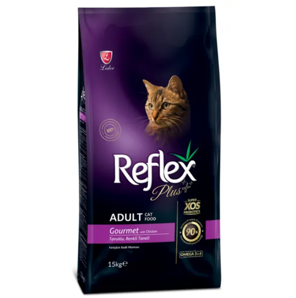 Reflex Plus Adult Gourmet Tavuklu 15 kg Kedi Maması