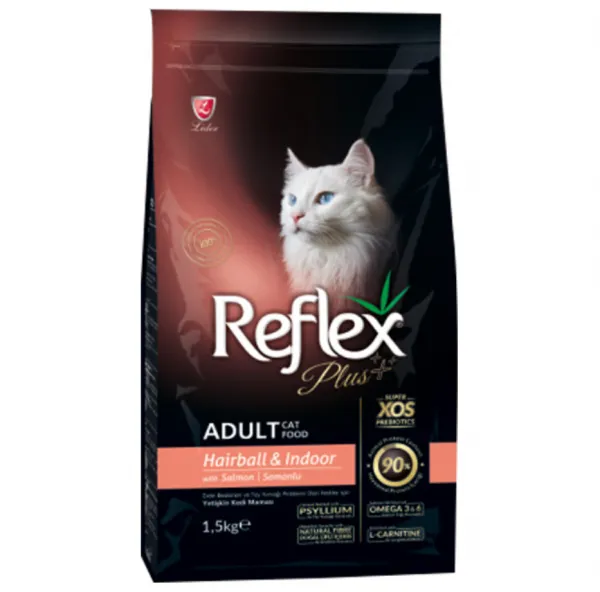 Reflex Plus Adult Hairball & Indoor Somonlu 1.5 kg Kedi Maması