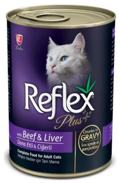 Reflex Plus Biftek Ve Ciğerli 400 gr Kedi Maması