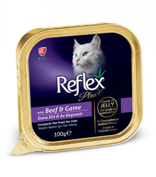 Reflex Plus Dana Etli ve Av Hayvanlı 100 gr Kedi Maması