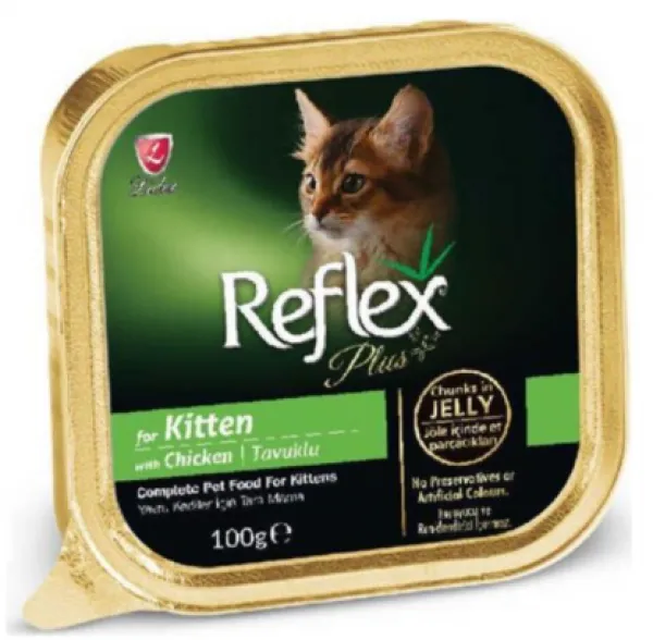 Reflex Plus Jöleli Tavuklu Yavru 100 gr Kedi Maması