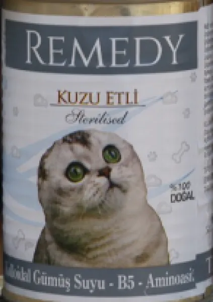 Remedy Kuzu Etli Kısırlaştırılmış Gümüş Suyu İlaveli 415 gr Kedi Maması