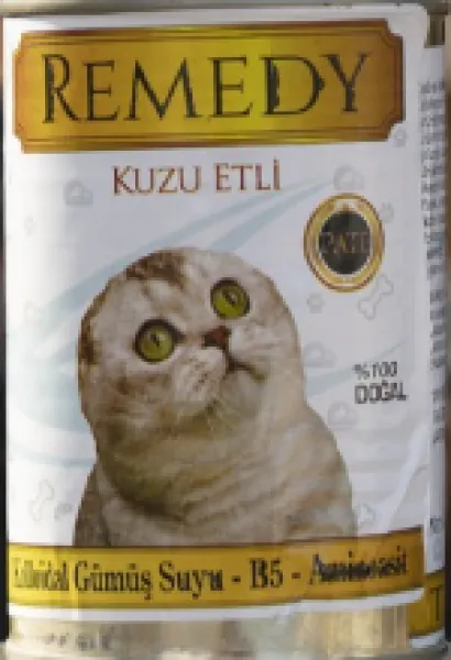 Remedy Kuzu Etli Kıyılmış Gümüş Suyu İlaveli 415 gr Kedi Maması