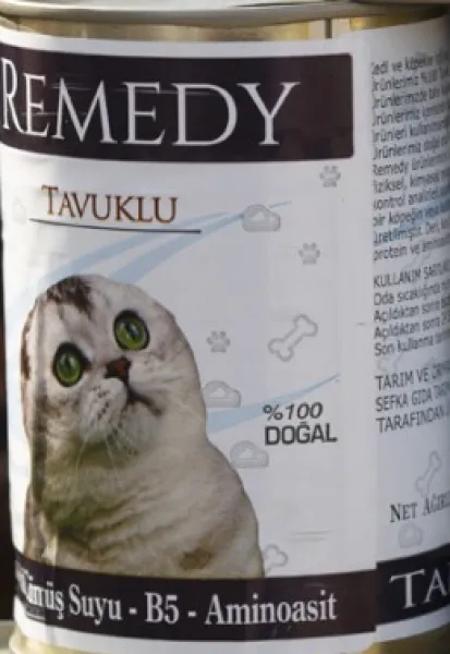 Remedy Tavuklu Yetişkin Gümüş Suyu İlaveli 415 gr Kedi Maması