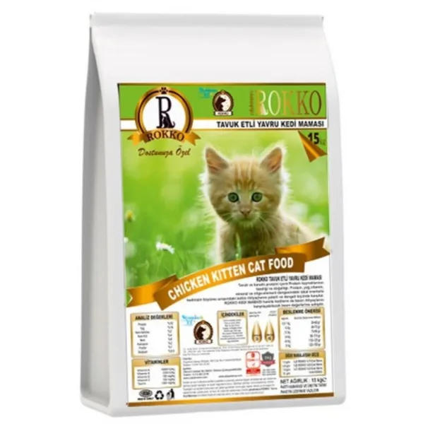 Rokko Kitten Tavuklu 15 kg Kedi Maması