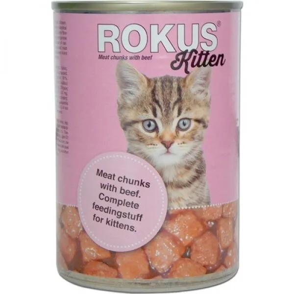 Rokus Yavru Kırmızı Etli 410 gr Kedi Maması