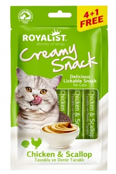 Royalist Creamy Snack Deniz Taraklı ve Tavuklu 15 gr Kedi Maması