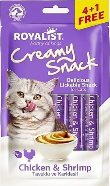 Royalist Creamy Snack Tavuk Karides 15 gr Kedi Maması