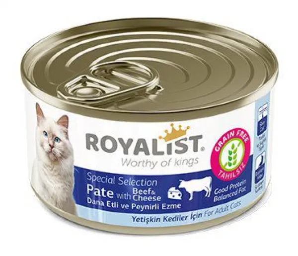 Royalist Pate Dana Etli Ve Peynirli Ezme Yaş 80 gr Kedi Maması