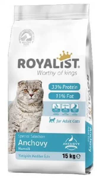 Royalist Premium Hamsili Yetişkin 15 kg Kedi Maması